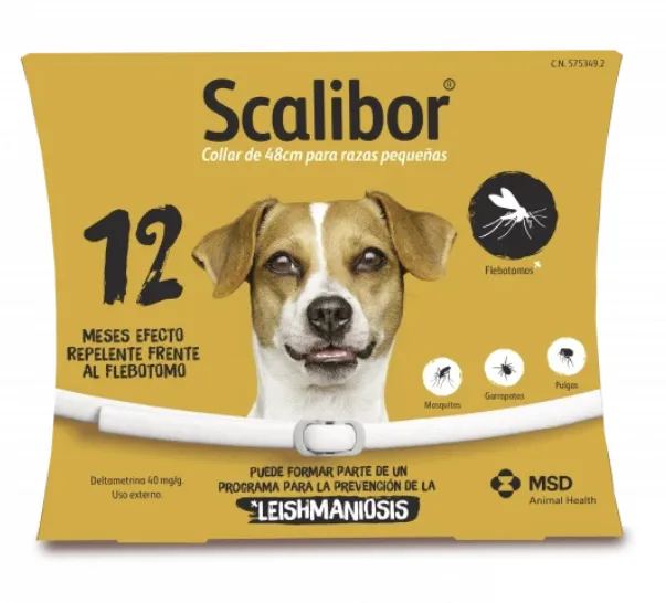 SCALIBOR 0,76 g collar para perros de razas pequeñas (48cm)